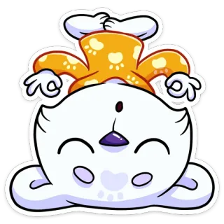 🧘‍♂️ kot, słodki, zwierzę, śmieszny, naklejka, kreskówka, kotek telegram sticker
