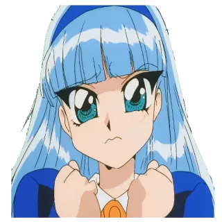 😖 Anime, Garota, Desenho animado, Personagem, Mangá, Fofo telegram sticker