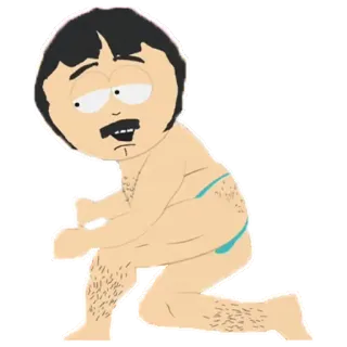 👅 Randy Marsh South Park cartoon, adult humor, comedy, funny, south park telegram sticker