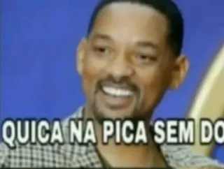 🇧🇷 Will Smith QUICA NA PICA SEM DO Meme, Drôle, Portrait telegram sticker