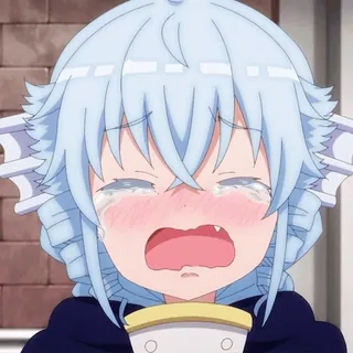 😭 动漫, 哭泣, 悲伤, 女孩, 眼泪, 情绪化 whatsapp sticker