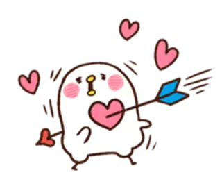 💘 kawaii, schattig, hart, liefde, pijl, cartoon, sticker telegram sticker
