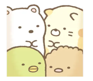 🙈 carino, animali, cartoni animati, kawaii, orso, pinguino whatsapp sticker