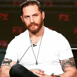 😒 Tom Hardy acteur, homme, portrait telegram sticker