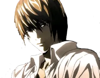 😞 Light Yagami Death Note อนิเมะ, มังงะ, เดธโน้ต, ยางามิ ไลท์ telegram sticker