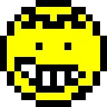 ❤️ Pixel art, Emoji, Giallo, Faccia telegram sticker