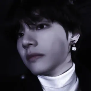🎟 osoba, mężczyzna, kolczyk, portret, K-pop, idol telegram sticker