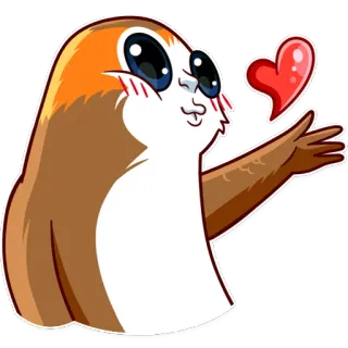 Porg telegram stickers