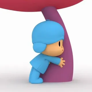 ☀️ Pocoyo pocoyo, мультфильм, милый, ребенок, персонаж telegram sticker