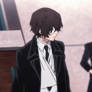 🕸 Osamu Dazai Bungou Stray Dogs Anime, Dazai, Bungo Stray Dogs, Karakter, Manga telegram sticker