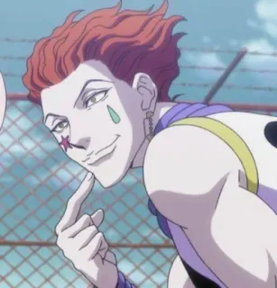 😚 Hisoka Hunter x Hunter Anime, Villano, Mago, Cazador, Hisoka whatsapp sticker