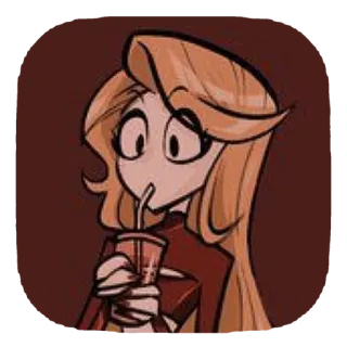 ❤ Charlie Morningstar Hazbin Hotel kartun, animasi, karakter, Hazbin Hotel, Charlie Morningstar, minum telegram sticker