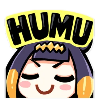 ☺ HUMU anime, cute, manga, humu telegram sticker