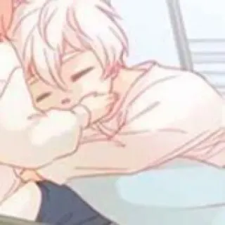 🌧 Anime, Dibujos animados, Dormir, Lindo, Kawaii, Chibi, Descanso telegram sticker