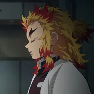 🔥 Kyojuro Rengoku Demon Slayer Аниме, Клинок рассекающий демонов, Ренгоку, Пламя, Столп telegram sticker