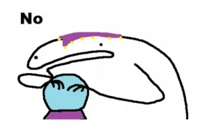 👋 No florkofcows, нет, мем, стикер, хрустальный шар, рисунок, комикс whatsapp sticker