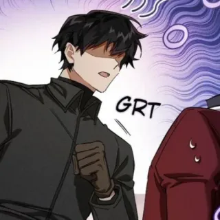 🗡 GRT animé, homme, frustré, en colère whatsapp sticker