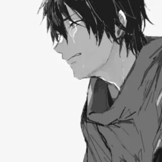🌨 Anime, Weinend, Traurig, Junge, Manga whatsapp sticker