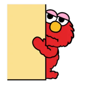😶 Elmo Sesame Street elmo, sesamstraße, muppet, cartoon, traurig, puppe whatsapp sticker