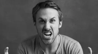 😡 ira, frustración, molesto, expresión de enojo, expresión facial, hombre, retrato telegram sticker
