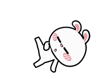 💃 kelinci, imut, binatang, kartun telegram sticker