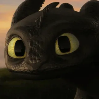 🙂 Toothless How to Train Your Dragon มังกร, น่ารัก, การ์ตูน, สัตว์, แฟนตาซี whatsapp sticker