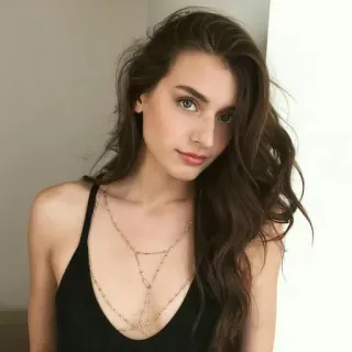🖤 mulher, retrato, modelo, beleza, morena telegram sticker