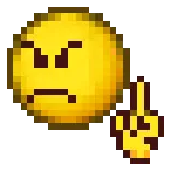 👆 middle finger, emoji, offensive telegram sticker