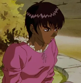 😒 Casca Berserk anime, manga, sad, female, character telegram sticker