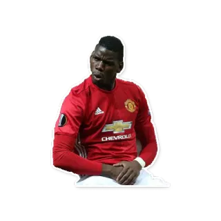 😠 Paul Pogba, pemain sepak bola, atlet, Manchester United, sepak bola, olahraga telegram sticker