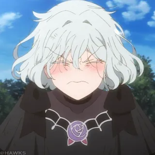 ❄️ Anime, Arrabbiato, Frustrato, Personaggio, Ragazza telegram sticker