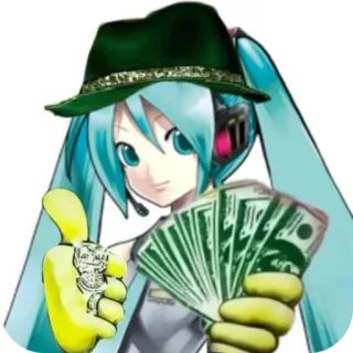🎩 Hatsune Miku Vocaloid telegram sticker