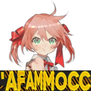 😡 AFAMMOCC Anime, Mangá, Militar, Arma, Garota, Brava telegram sticker
