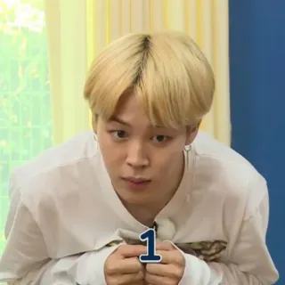 🍀 1 kpop, номер 1, Пак Чимин, Чимин, BTS whatsapp sticker