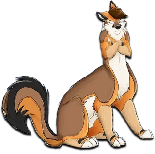😒 Furry, Anthro, Tier, Fuchs, Hund, Charakter telegram sticker