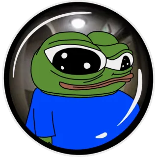 👁 Pepe the Frog pepe, kikker, meme, internet meme telegram sticker
