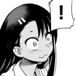 🖤 Nagatoro Don't Toy With Me, Miss Nagatoro anime, manga, nagatoro, cute, kawaii, reaction, cartoon telegram sticker