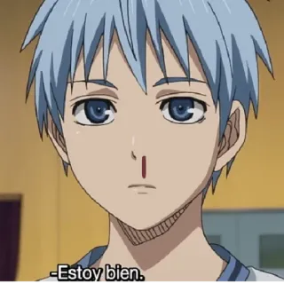🎭 -Estoy bien. Anime, Kuroko, Sem sangramento nasal, Kuroko no Basket telegram sticker