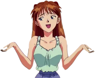 😀 Misato Katsuragi Neon Genesis Evangelion anime, woman, evangelion, misato, character telegram sticker