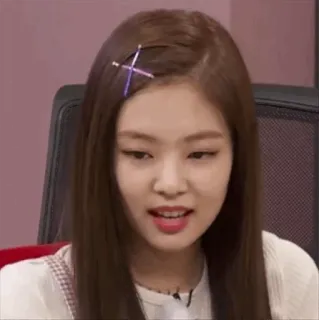 🍏 Jennie K-pop, singer, celebrity, idol, woman, hairpin, beauty telegram sticker