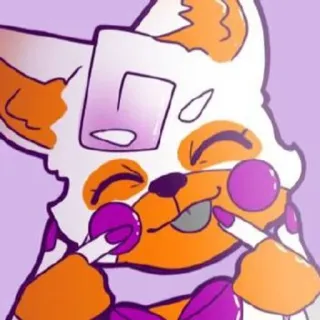 🌟 pegatina, zorro, animal, dibujo animado telegram sticker