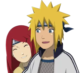 😋 Minato Namikaze Naruto อนิเมะ, นารูโตะ, มินาโตะ, คู่รัก, คุชินะ, อุซึมากิ telegram sticker