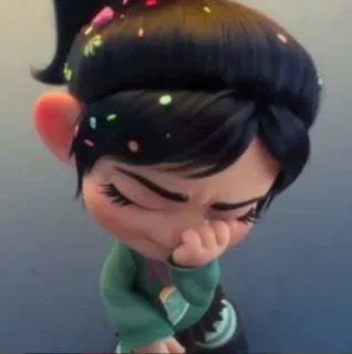 🍓 Vanellope von Schweetz Wreck-It Ralph dibujos animados, Disney, Vanellope, ¡Rompe Ralph!, sticker telegram sticker