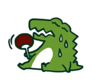 😪 coccodrillo, anime, fan telegram sticker