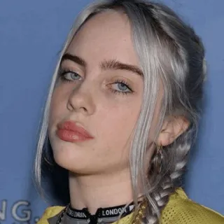 ☀️ Billie Eilish Billie Eilish, singer, celebrity, portrait, music, artist telegram sticker