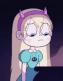 ⭐️ Star Butterfly Star vs. the Forces of Evil hoạt hình, nhân vật, Star Butterfly, buồn, chương trình TV whatsapp sticker
