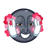 🥰 Emoji, Rosto, Gestos com as mãos, Dedo do meio telegram sticker