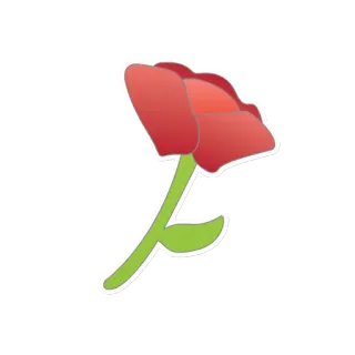 🌹 flor, rosa, rojo, naturaleza, planta, floral telegram sticker