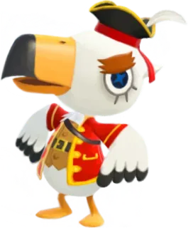 🏴‍☠️ Gullivarrr Animal Crossing animal crossing, gullivarrr, pirat, bewohner, cartoon, charakter telegram sticker