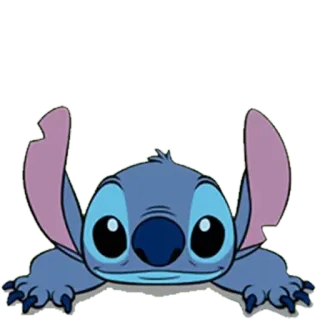 😳 Stitch Lilo & Stitch Cartoon, Niedlich, Disney, Alien, Blau telegram sticker